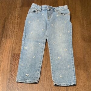 Embroidered Blue Jeans for Kids
